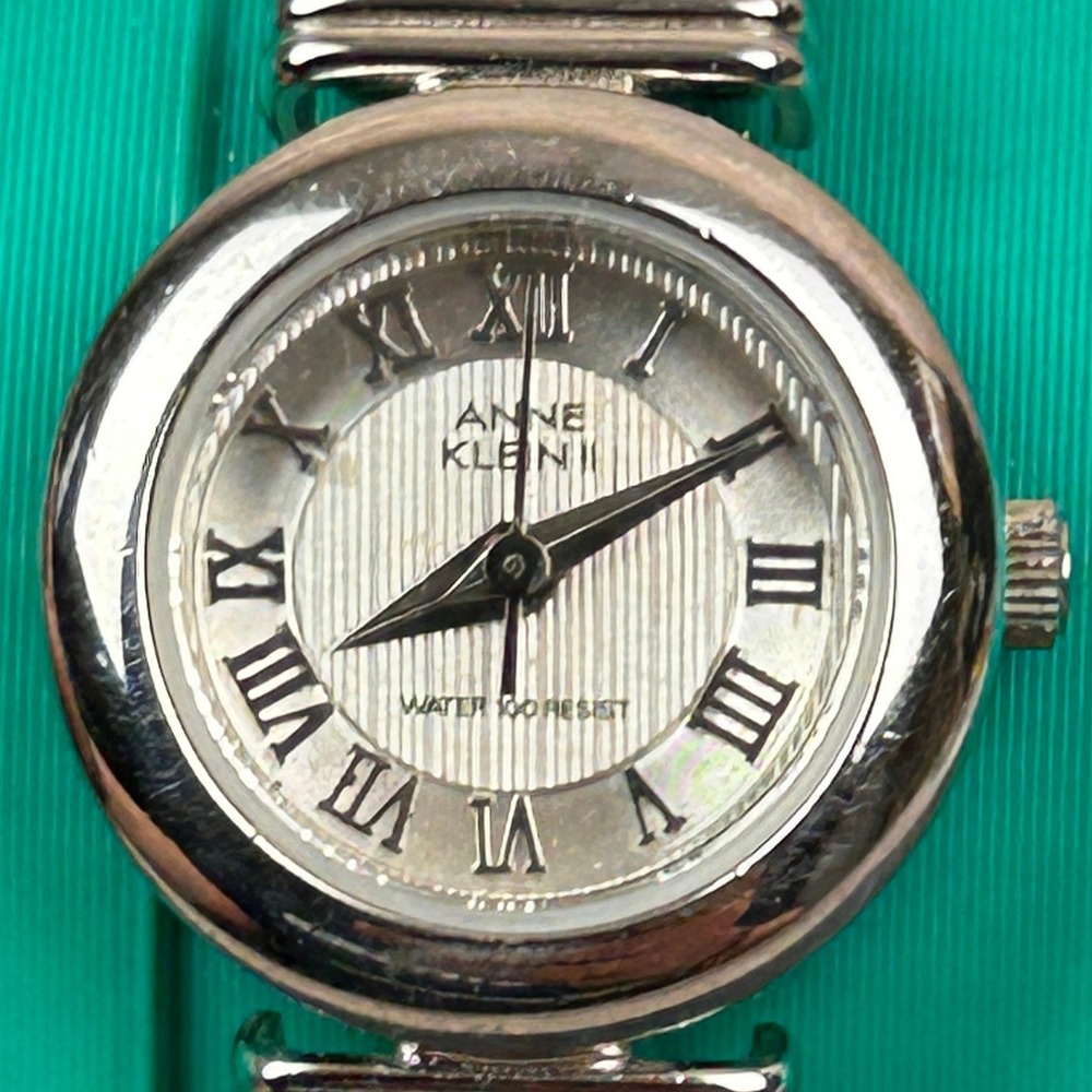 Anne Klein II Ladies Watch Silver Tone Roman Numeral‎ Dial 10/2411-13 753 Quartz